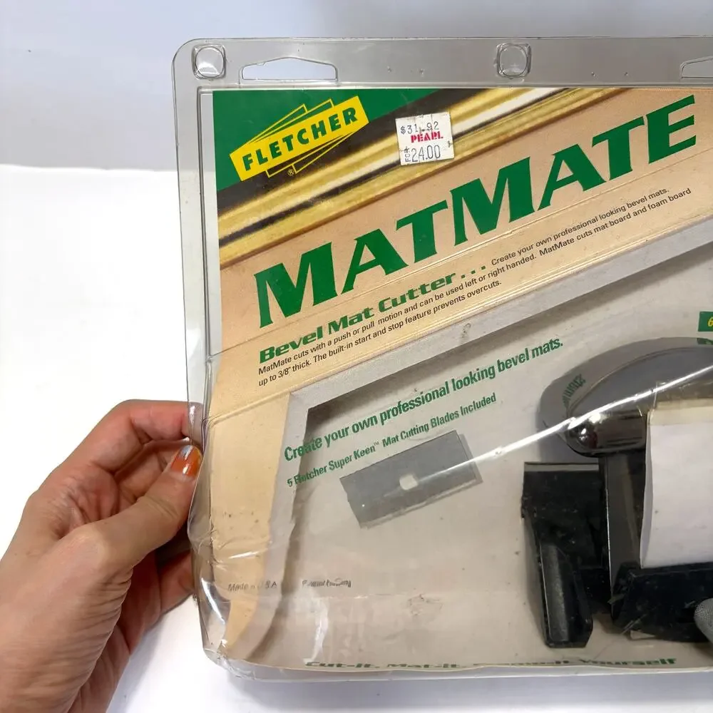 Vintage Fletcher MatMate 04-911 Bevel Mat Cutter NOS Picture Framing Tool USA